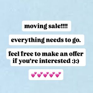 Make An Offer! Everything needs to go!